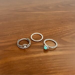 Set of 3 Pandora Rings